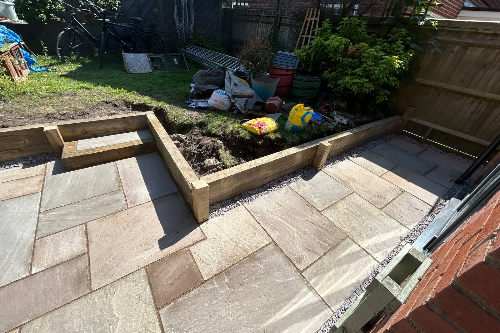 completed residential patio, project view 3