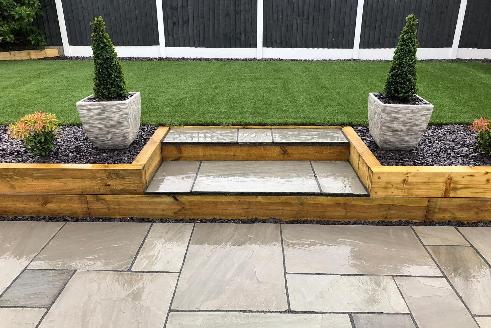 completed residential patio, project view 4