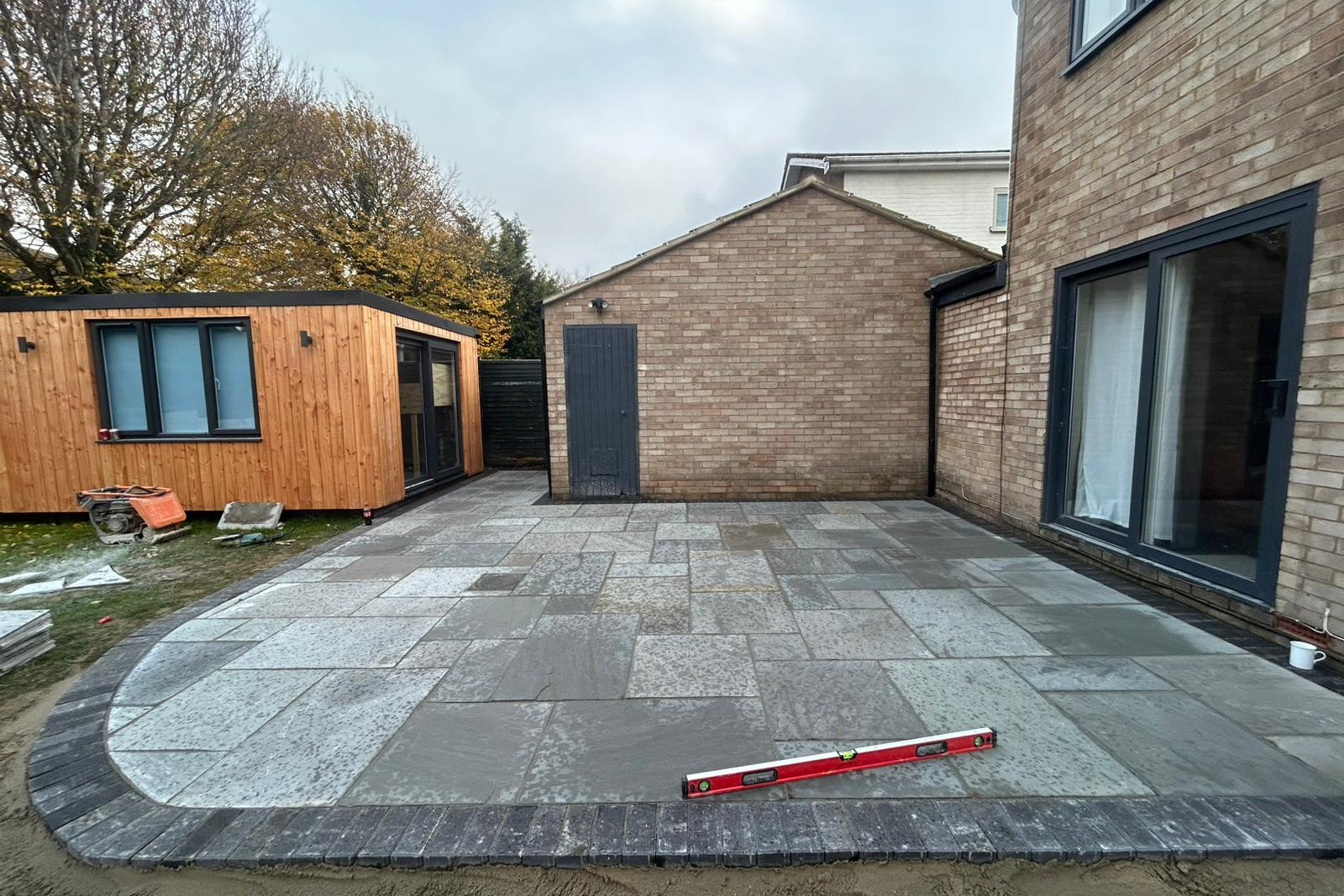 completed residential patio
